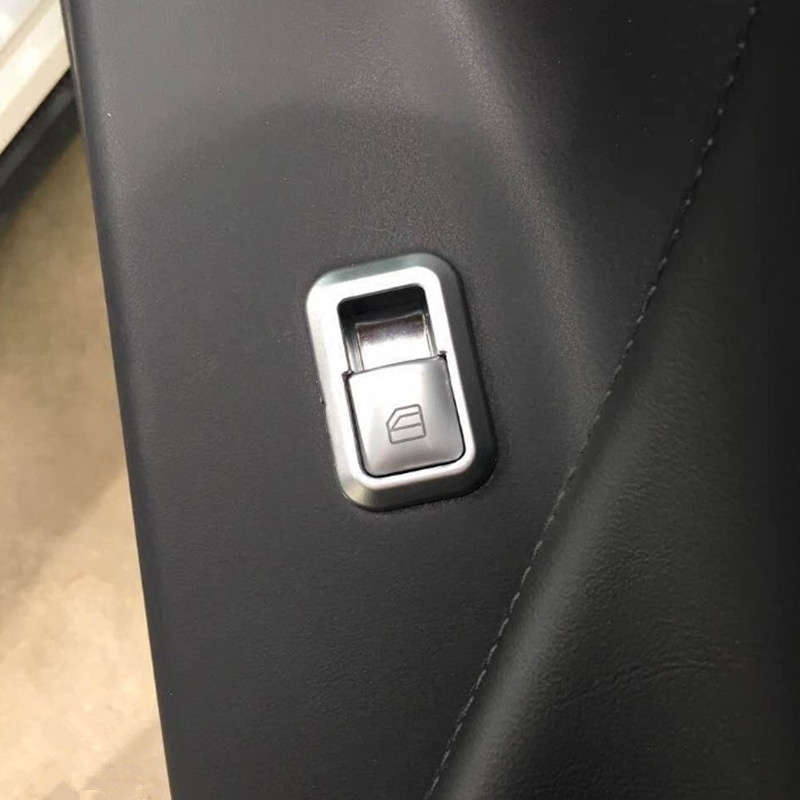 适用于特斯拉model x models内饰改装车门玻璃升窗开关按键贴饰条 - 图0