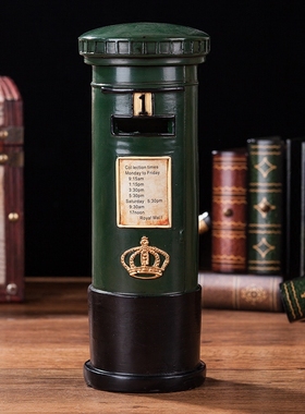 英伦摄影道具邮筒存钱罐创意装饰
