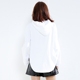 Rìu 2018 đầu thu mới của phụ nữ đơn giản, rắn rỏi màu mỏng áo khoác cotton trùm đầu áo len bf gió - Áo len quần áo thời trang nữ Áo len