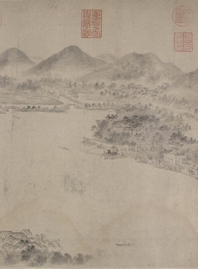 国画字画客厅书画作品山水画宣纸水墨画挂画莫维贤西湖草堂赠装裱