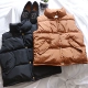 Áo vest nữ cotton mùa đông vest nữ ngắn xuống áo khoác cotton mùa thu và mùa đông Hàn Quốc áo vest cổ áo - Áo vest thời trang nữ cao cấp Áo vest