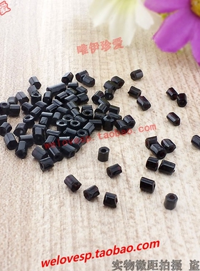 diy黑色玻璃百搭装饰品辅料散珠