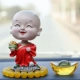 Monk xe lắc đồ trang trí đầu phụ kiện xe ô tô trang trí cung cấp Bốn Choáng thiền sư Lucky an ninh và hòa bình của mình - Trang trí nội thất