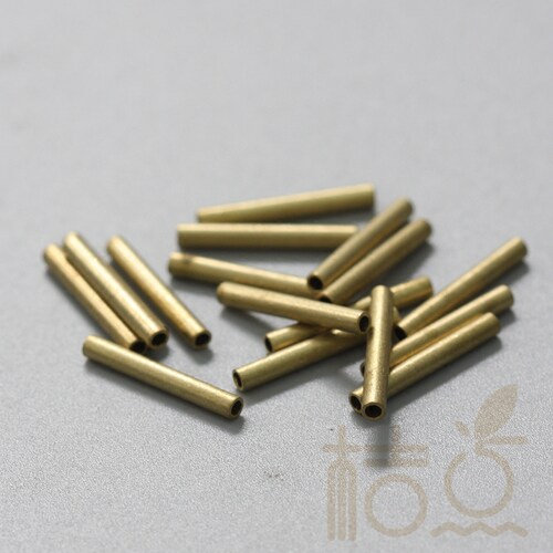 DIY饰品铜配件2*15mm铜直管.黄铜原坯.古青铜.镀厚金银(1687C) - 图0