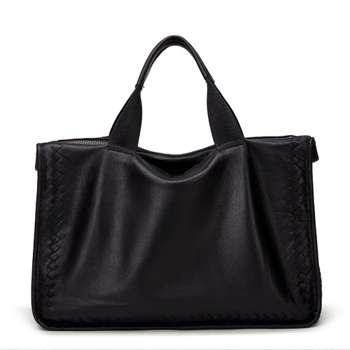 Плетеная барсетка, сумка на одно плечо для отдыха, из натуральной кожи