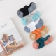 5 đôi vớ nam mùa đông Nhật Bản vớ cotton thể thao nông miệng thấp để giúp chiếc tất vớ thấm mồ hôi và khăn khử mùi vớ thủy triều - Vớ nam