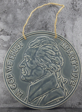 欧式风储物罐咖啡厅耶稣创意陶瓷