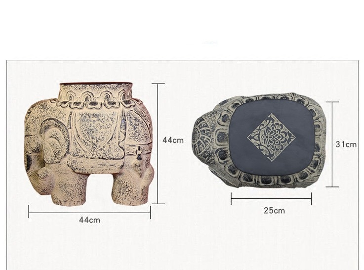 中国风换鞋凳大象凳吉祥凳坐凳客栈会所 装饰家具中式