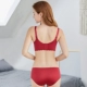Bộ đồ lót liền thân màu đỏ lớn, áo ngực nữ tập hợp năm nay của bộ đồ lót nữ không có vòng thép con chó năm - Bộ đồ lót Bộ đồ lót