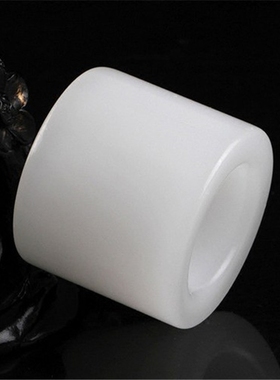 阿富汗白玉羊脂级男士戒指