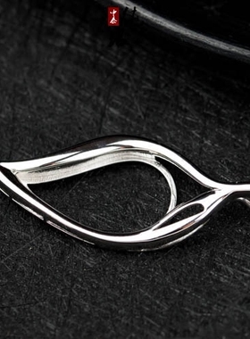 不规则树叶水滴蜜蜡琥珀镶嵌空托