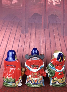 寿星石湾公仔大师摆件佛山陶瓷