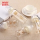 Bình thủy tinh sơ sinh 0-3-6-18 tháng yêu rộng rộng tầm cỡ bé sơ sinh kèn chống ngã - Thức ăn-chai và các mặt hàng tương đối nước rửa bình sữa Thức ăn-chai và các mặt hàng tương đối