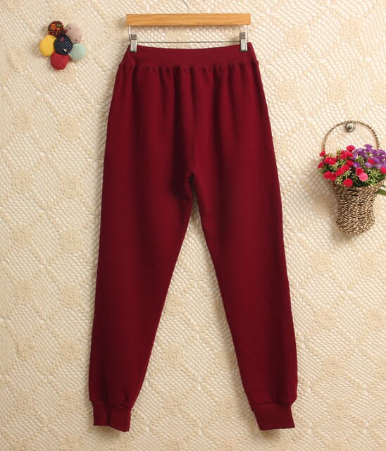 Pure cotton plus velvet thickened harem pants without overturning velvet pants