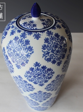 景德镇陶瓷客厅玄关仿古风摆件