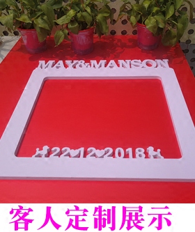 文字影楼相框拍摄小道具婚纱照