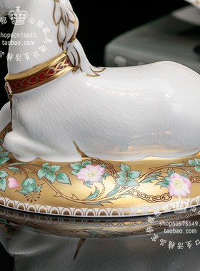 独角兽瓷摆件欧式客厅桌面装饰