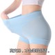 Summer women's plus size flat angle high waist belly-closing safety pants