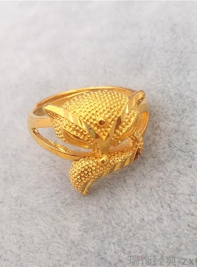 欧币越南沙金女小狐狸吊坠项链