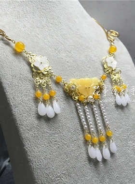 原创设计古典风古装汉服仿玉蝴蝶