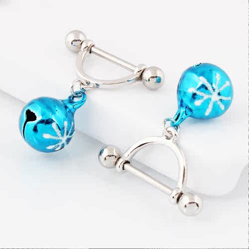 乳钉人体穿刺铃铛乳环饰品前卫穿刺 Body piercing Nipple ring - 图2