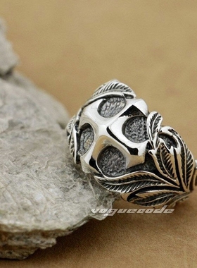 复古时尚男款纯银包邮戒指饰品