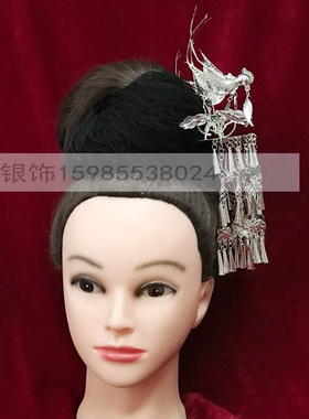 古风发簪步摇流苏苗族汉服配饰