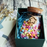 DIY трапециеидальная звезда бутылочка стеклянная бутылка лампа Большая ночная бутылка Желаем бутылки 520 Счастливая складная бумага