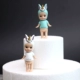 Trang trí bánh Cartoon Unicorn Doll Cake Trang trí trang trí Unicorn Bunny Bánh trang trí Plugin - Trang trí nội thất