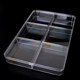 Acrylic transparent jewelry box with lid 12 grid plastic box