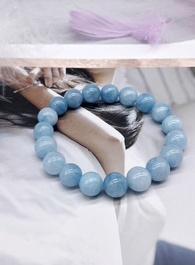 海蓝宝色送礼物简约时尚韩版手链