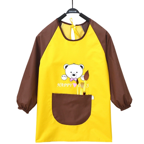 Детский фартук, нагрудник, водонепроницаемый лонгслив для детского сада, сзади на завязках, делается под заказ, с печатью вашего логотипа