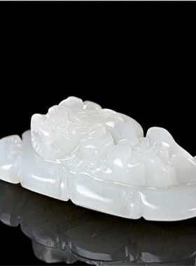 新疆和田玉貔貅情侣挂件吊坠现货