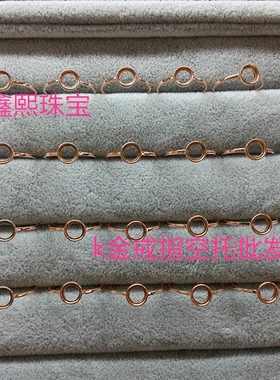 批发9k14k18k金戒指吊坠空托白金黄金玫瑰金可选个性首饰定制加工