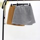 Woolen skirt Spring and Autumn new Korean A-line skirt irregular thickened large size slim and versatile hip-covered short skirt for women