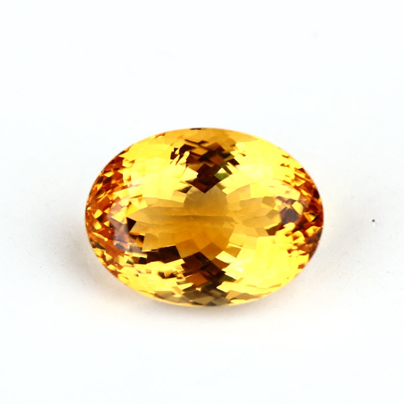 旺运堂珠宝天然黄水晶裸石色彩吊坠 旺运堂戒指/指环