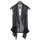 Phiên bản Nhật Bản và Hàn Quốc của áo vest nam không tay cá tính xu hướng thay thế áo khoác rỗng punk nam vest đen vest vest - Dệt kim Vest