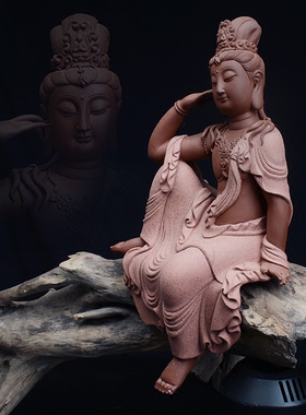陶瓷地藏王菩萨中式风观音佛像