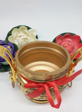 纯铜加厚香炉 室内家用线香香插佛具供奉用品财神熏香炉
