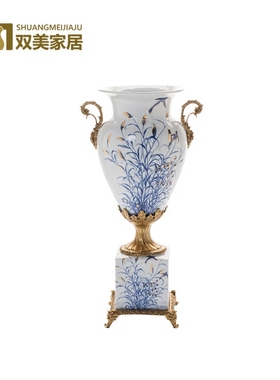 双美欧式风电视柜茶几摆设花瓶