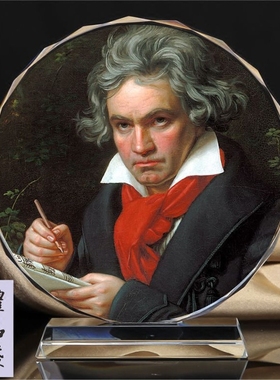 工艺世界画像水晶书房摆件送乐迷