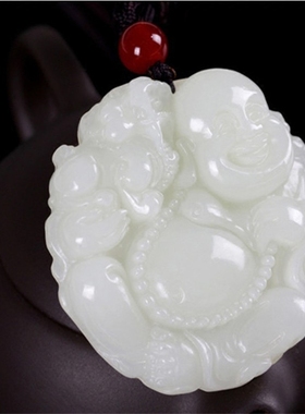 挂件青白玉貔貅项链现货吊坠