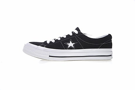 Cabbage CONVERSE ONE STAR all-black suede models skateboard shoes couple 158369C / 60584C
