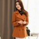 Xianwen Winter Winter long suit collar woolen woolen woolen women's Korean version slim dual double -breasted large size woolen coat