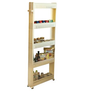 迈辉浴室厨房置物架洗手间缝隙收纳车卫生间落地多层洗衣机收纳架