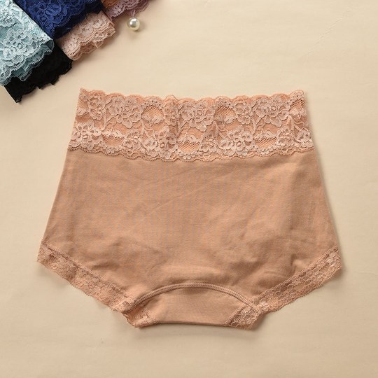 3 pieces upgraded small boxer underwear for women pure cotton high waist large size traceless sexy lace edge full cotton crotch