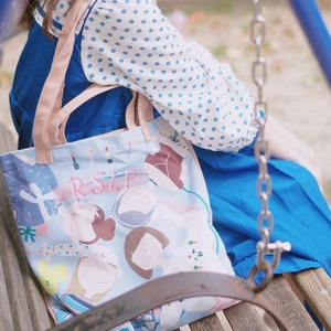 若素良品 单肩帆布包袋