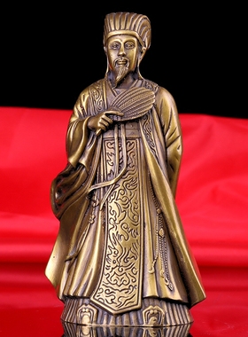 诸葛亮办公区摆件纯铜