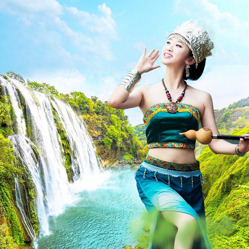 含机票贵州贵阳旅游5日黄果树西江千户苗寨小七孔5天4晚跟团游 - 图0