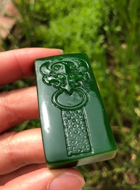 神兽豁达客菠菜绿貔貅吊牌男女